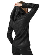 Coated Aran Knit