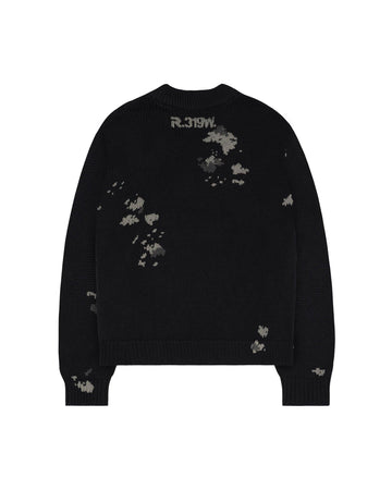 Black Army Knit Sweater