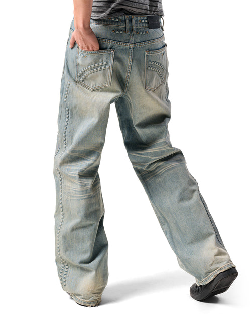 Pyramid Embossed Denim