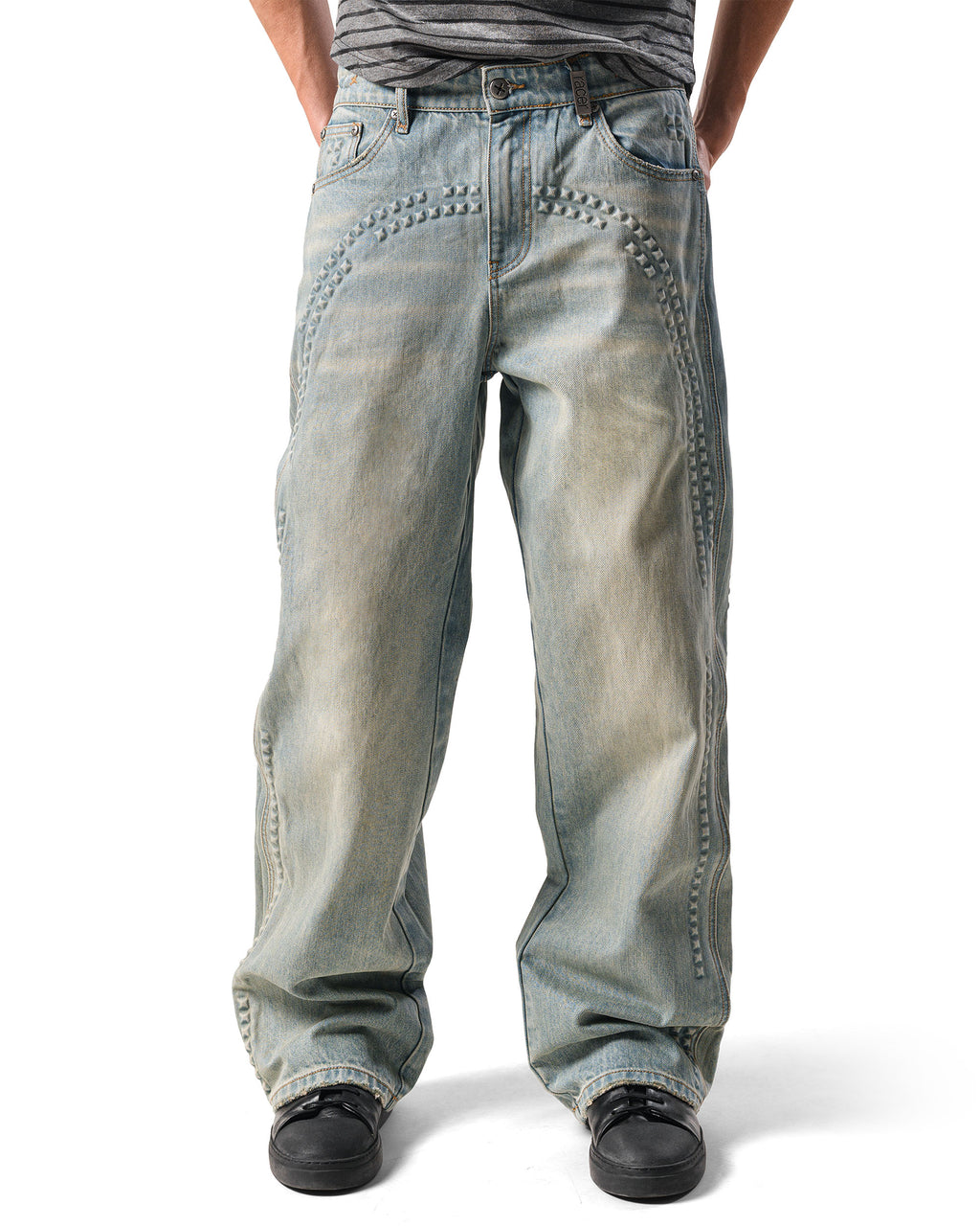 Pyramid Embossed Denim