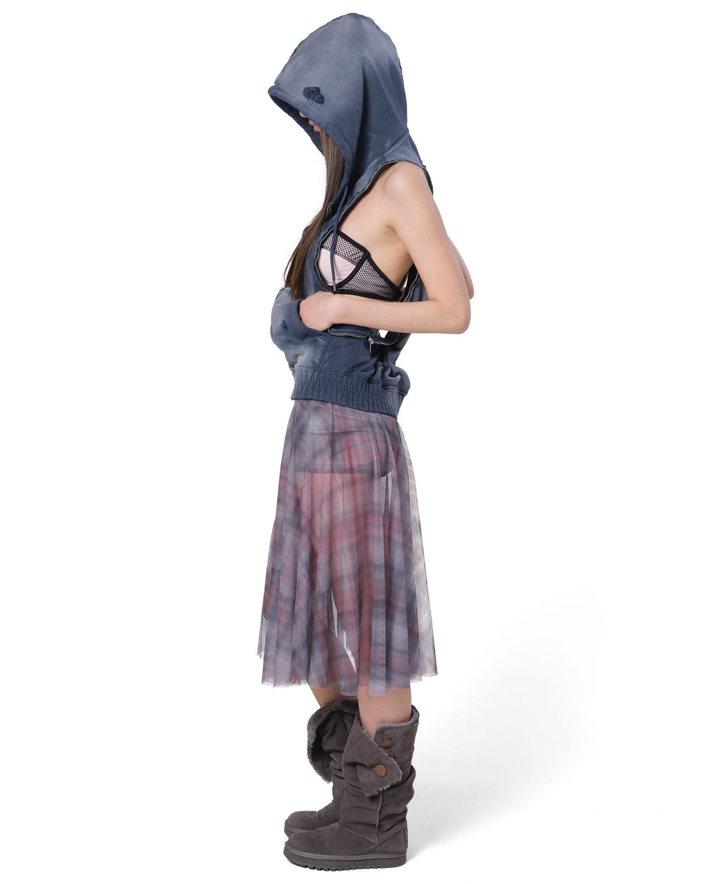 Plaid Shorts-Skirt
