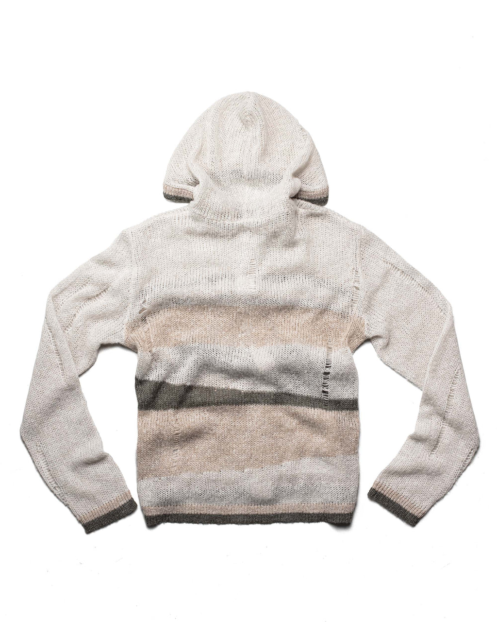 Beige Hooded Cardigan