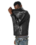 Black Asymmetrical Moto Jacket