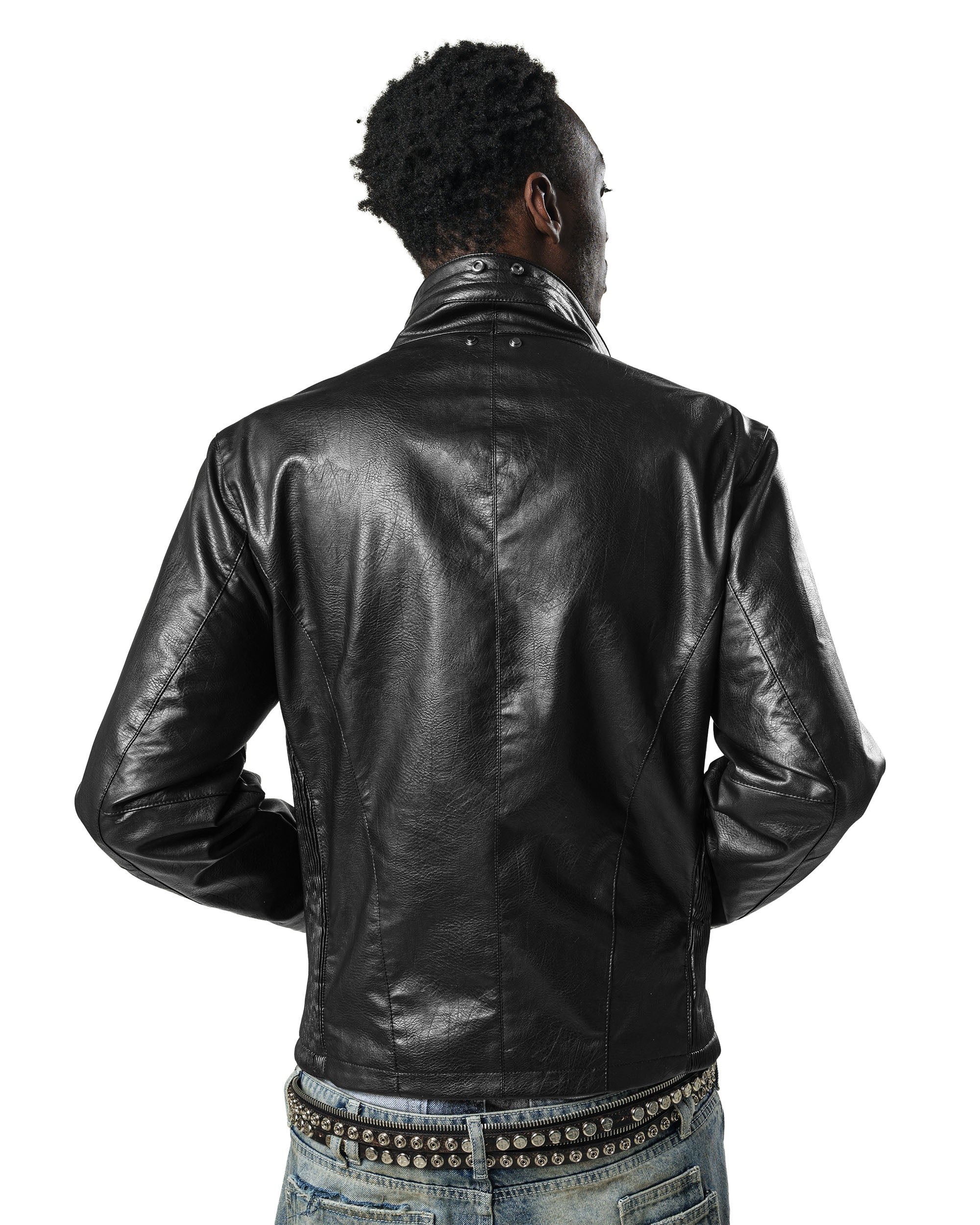 Black Asymmetrical Moto Jacket