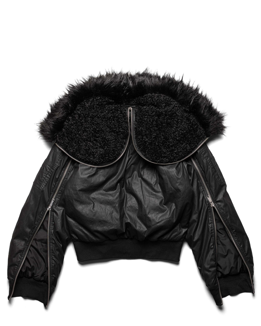 Black Waxed Aviator Bomber