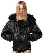 Black Waxed Aviator Bomber