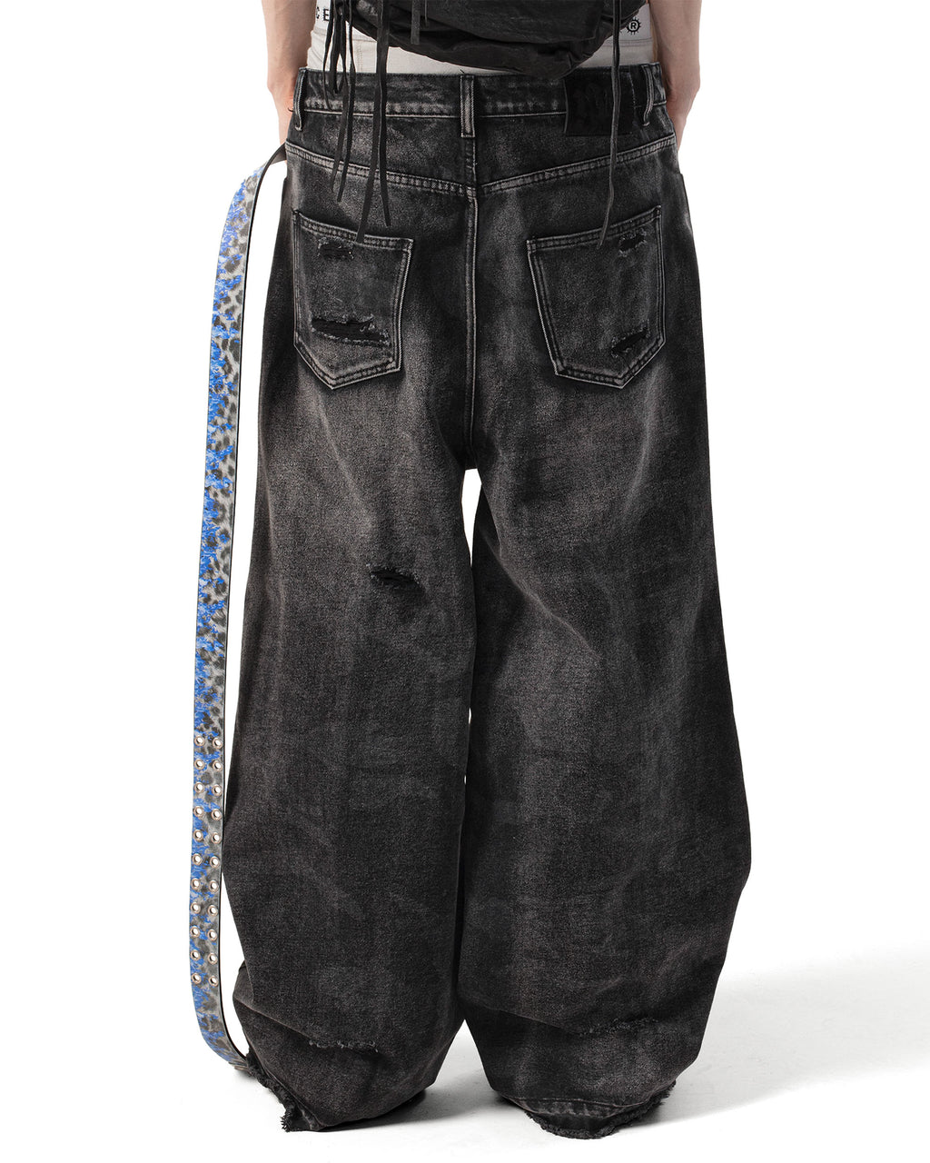 Black Camo Engraved Denim