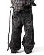 Black Camo Engraved Denim