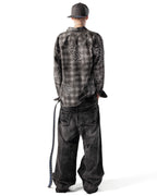 Black Camo Engraved Denim