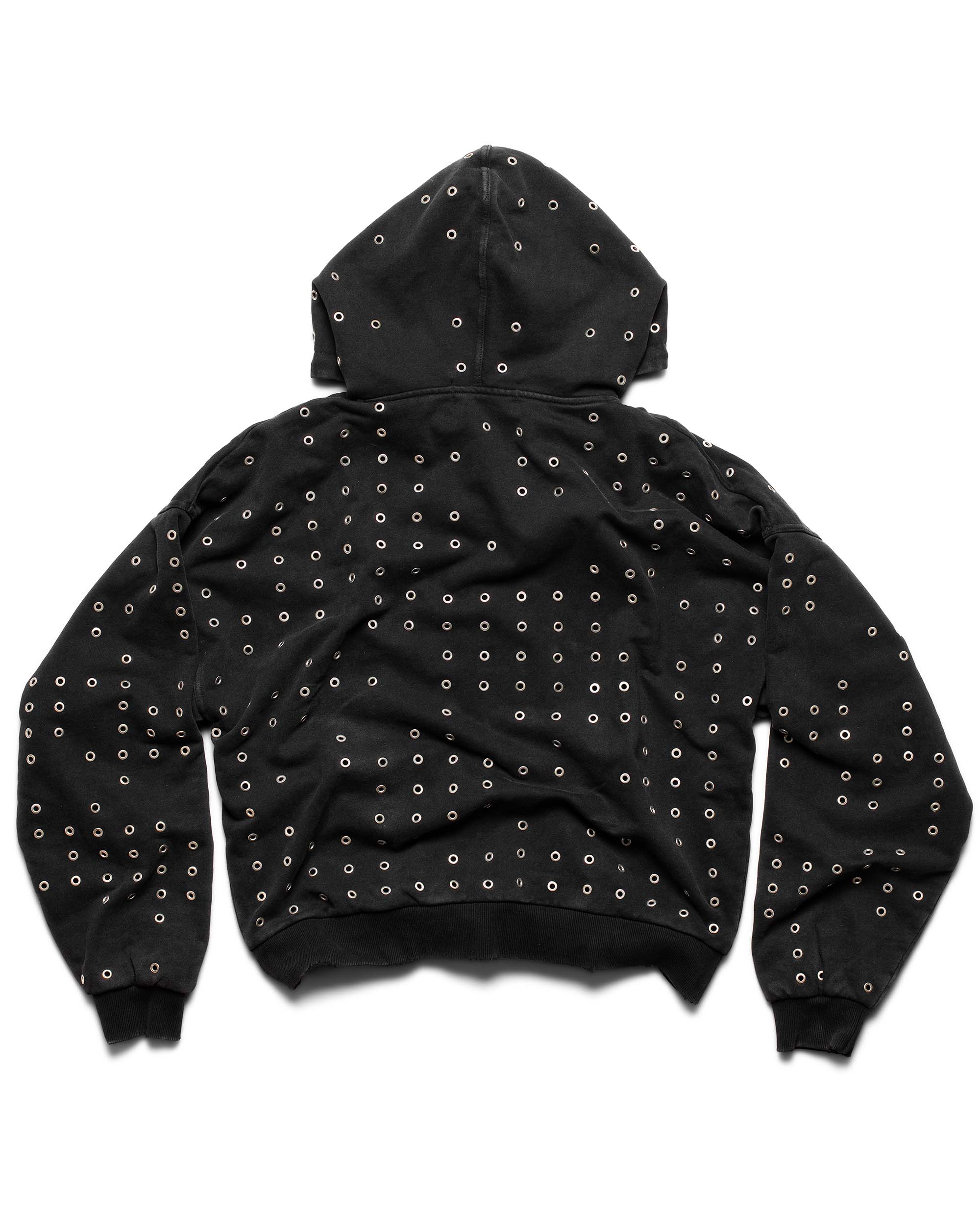 Black Eyelet Hoodie