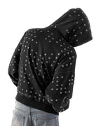 Black Eyelet Hoodie
