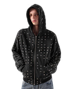 Black Eyelet Hoodie