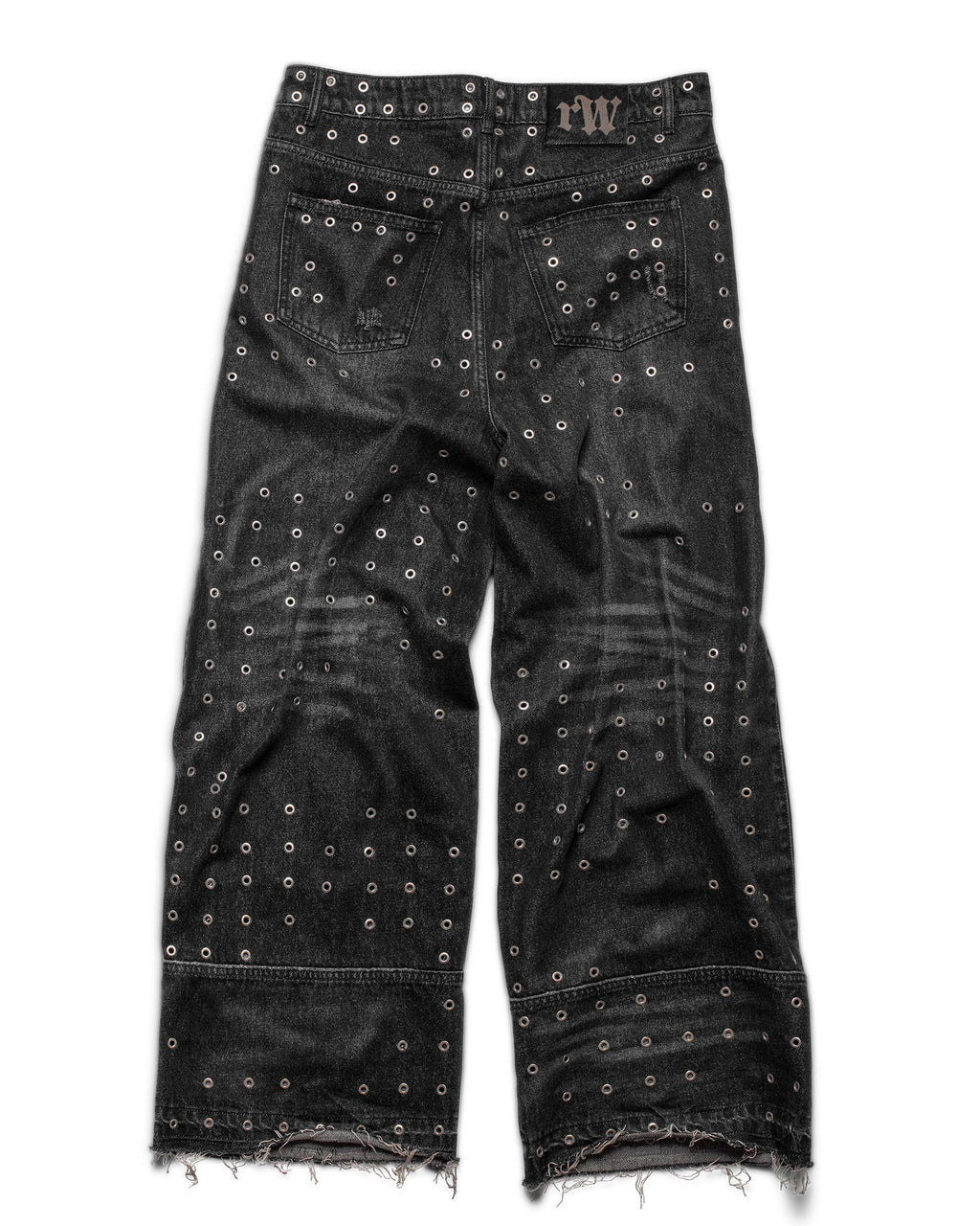 Black Eyelet Denim