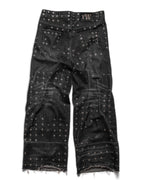 Black Eyelet Denim