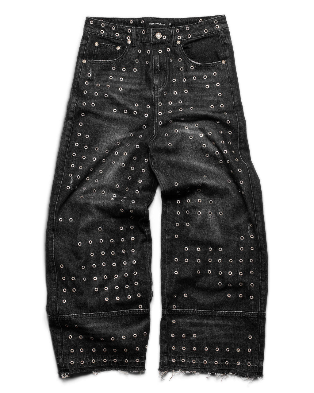 Black Eyelet Denim