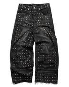 Black Eyelet Denim