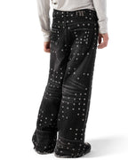 Black Eyelet Denim