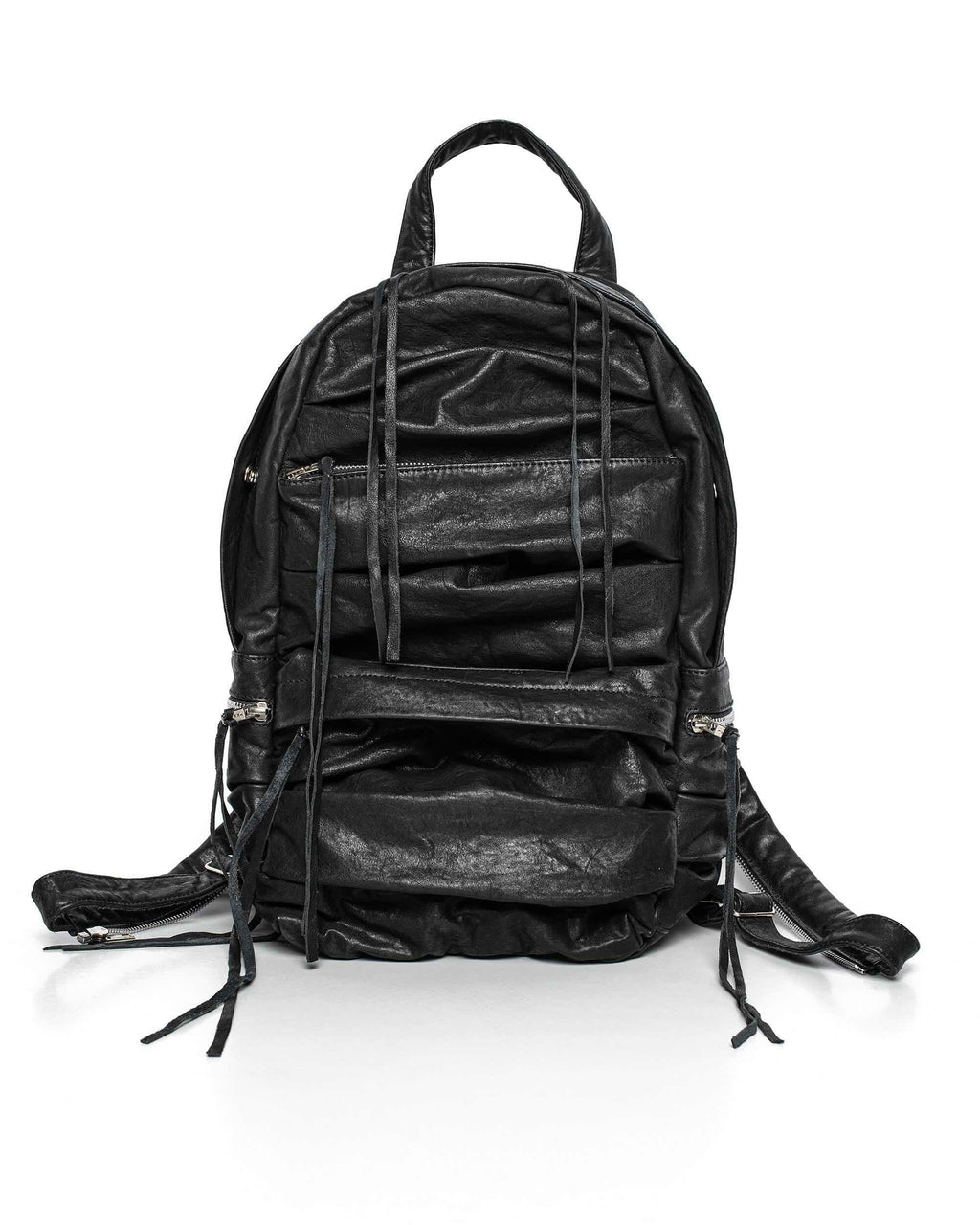 Split Strap Leather Backpack