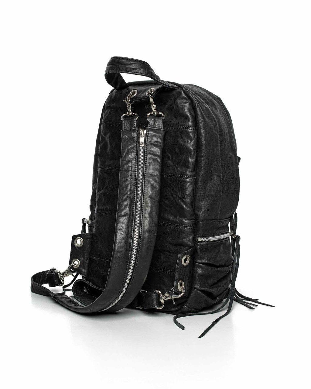 Split Strap Leather Backpack