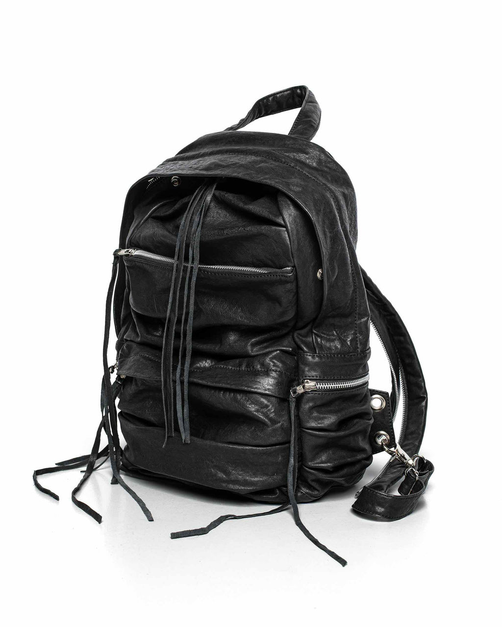 Split Strap Leather Backpack