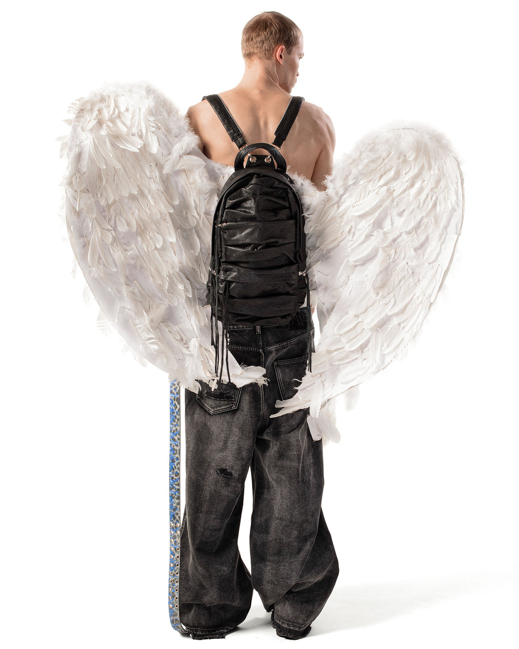 Split Strap Leather Backpack