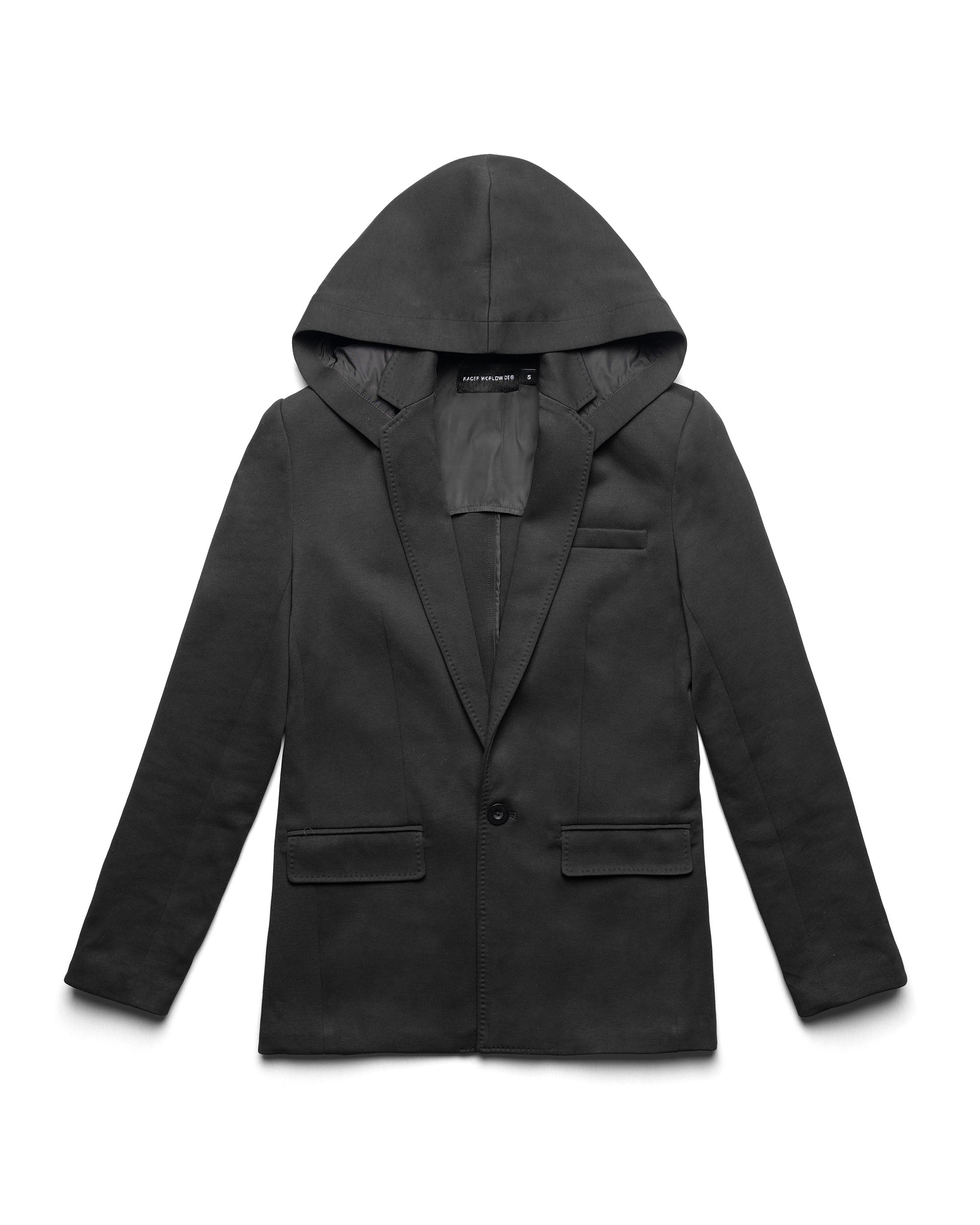Hooded Jersey Blazer Jacket