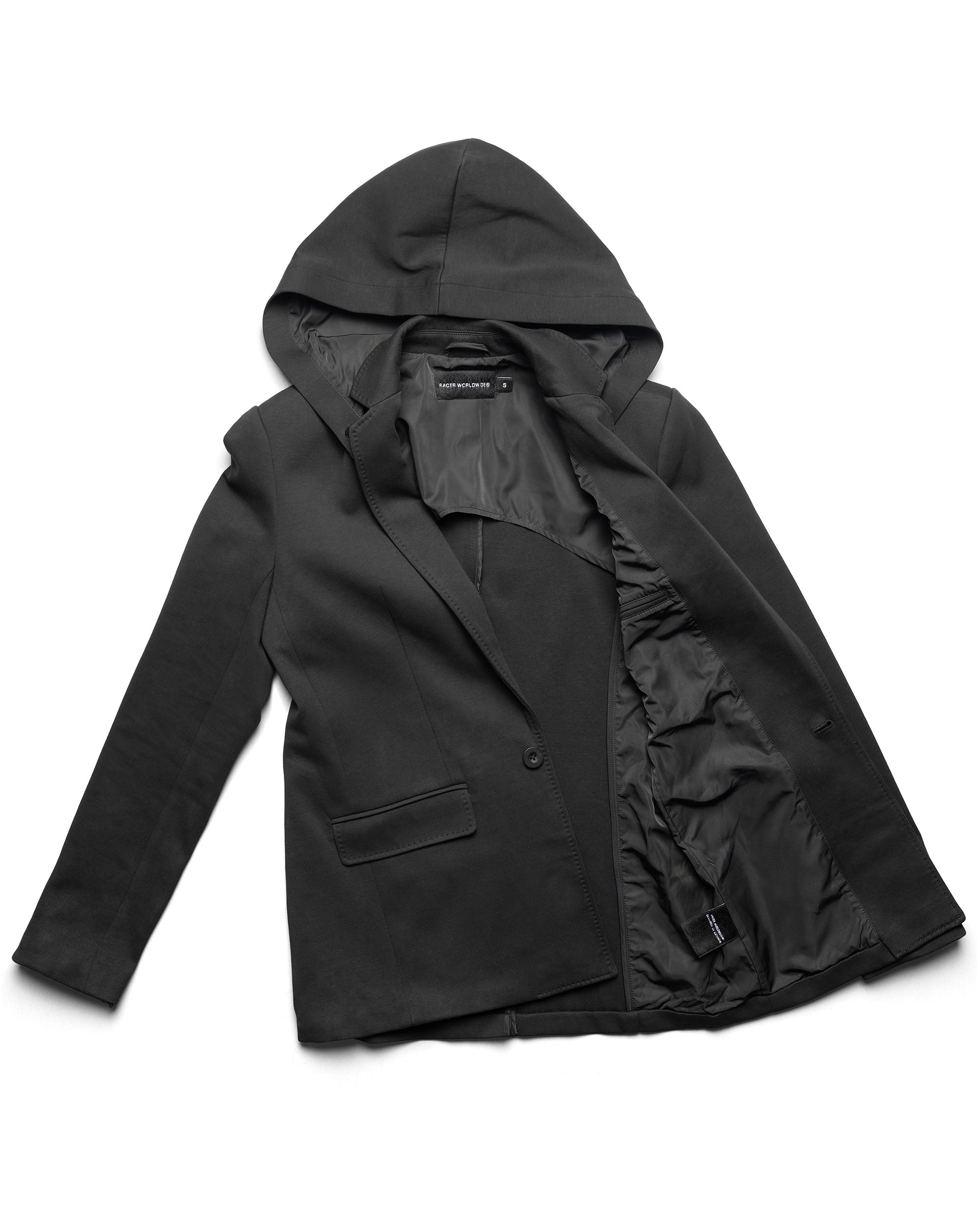 Hooded Jersey Blazer Jacket