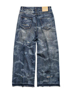 Blue Camo Engraved Denim
