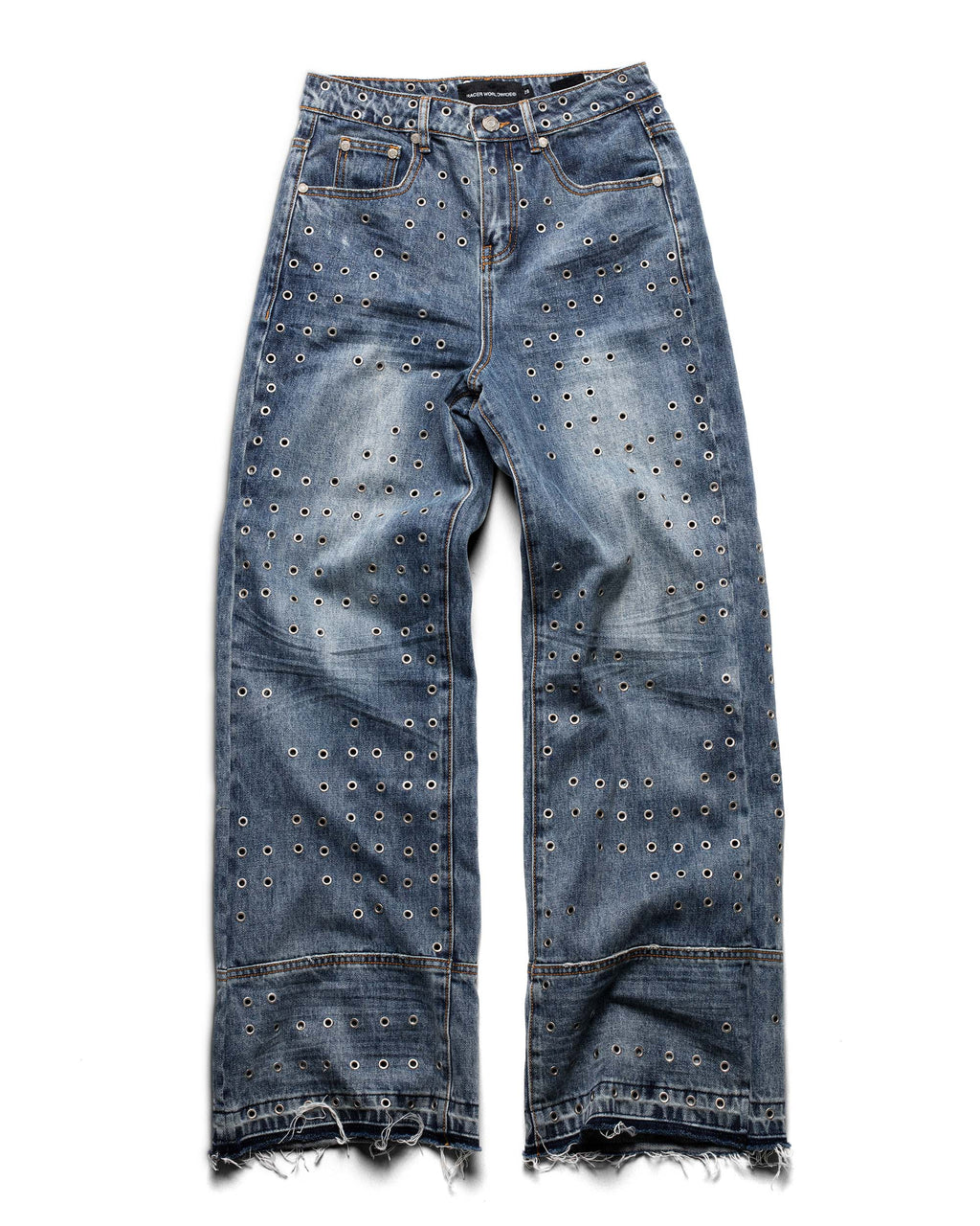 Blue Eyelet Denim
