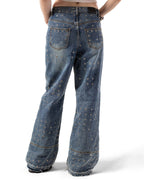 Blue Eyelet Denim