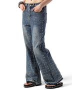 Blue Eyelet Denim