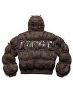 Brown Puffer Jacket X