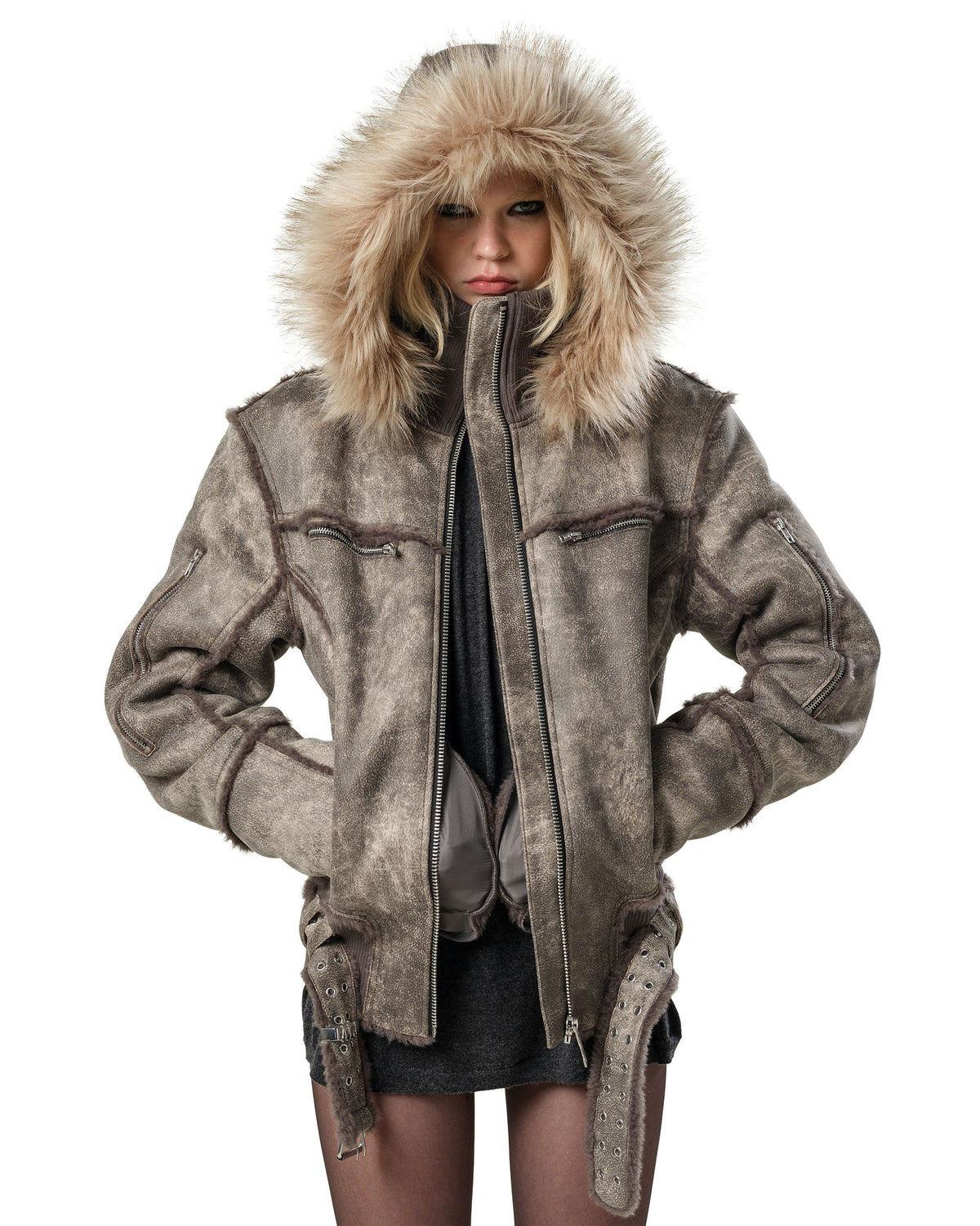 Faded Sheepskin Jacket