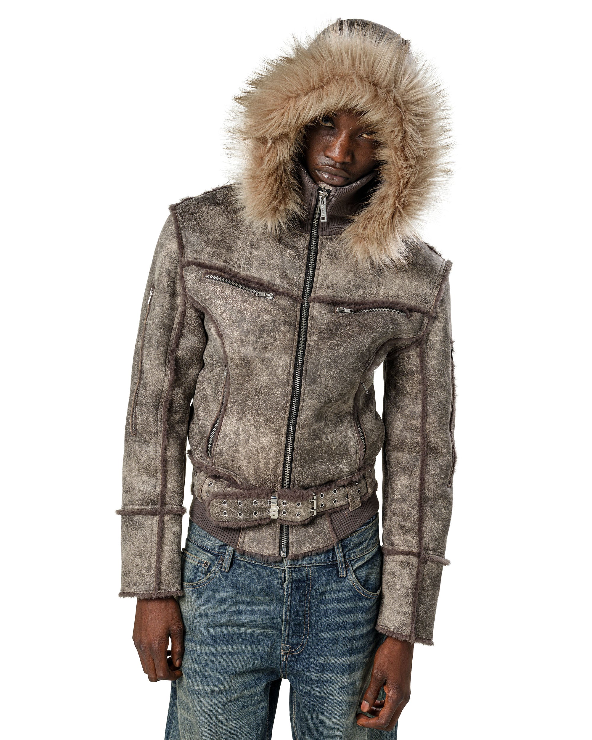 Faded Sheepskin Jacket