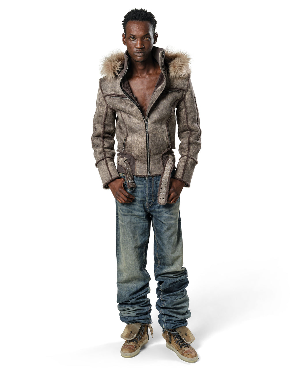 Faded Sheepskin Jacket