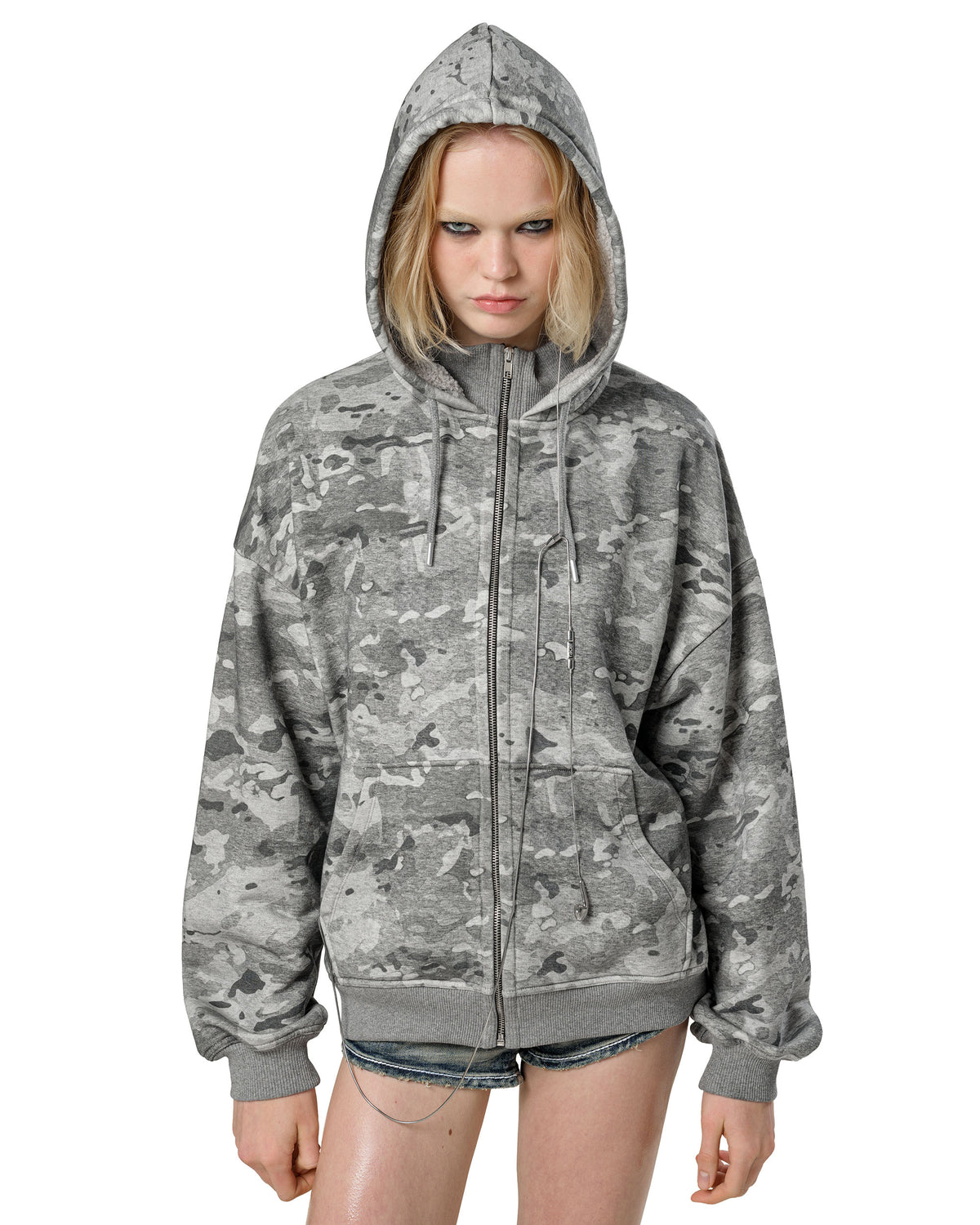 Camo Sherpa Hoodie