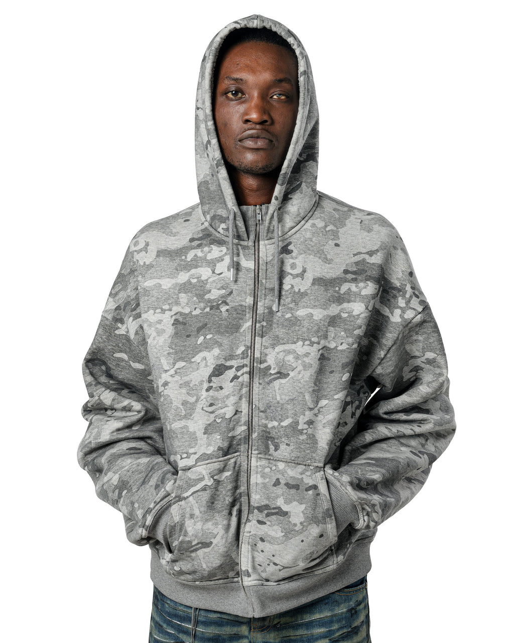 Camo Sherpa Hoodie