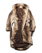 Long Coyote Fur Coat