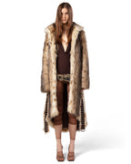 Long Coyote Fur Coat