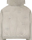 Beige Ghost Cross Hoodie