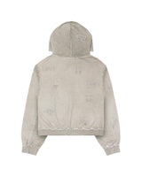 Beige Ghost Cross Hoodie