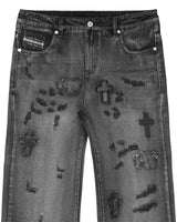 Black Ghost Cross Jeans