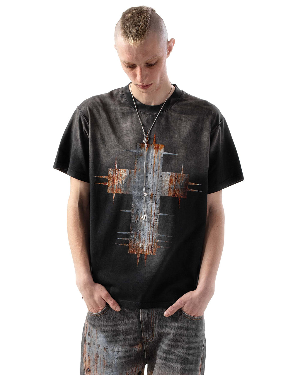 Black Rust Cross T-Shirt