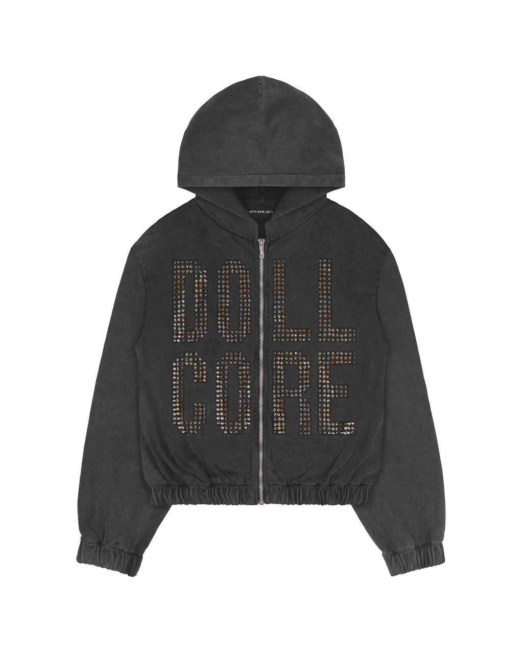 Doll Core Black Spike Hoodie