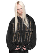 Doll Core Black Spike Hoodie