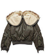 Green Waxed Aviator Bomber