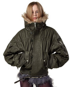 Green Waxed Aviator Bomber