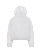 Grey Zip Track Hoodie