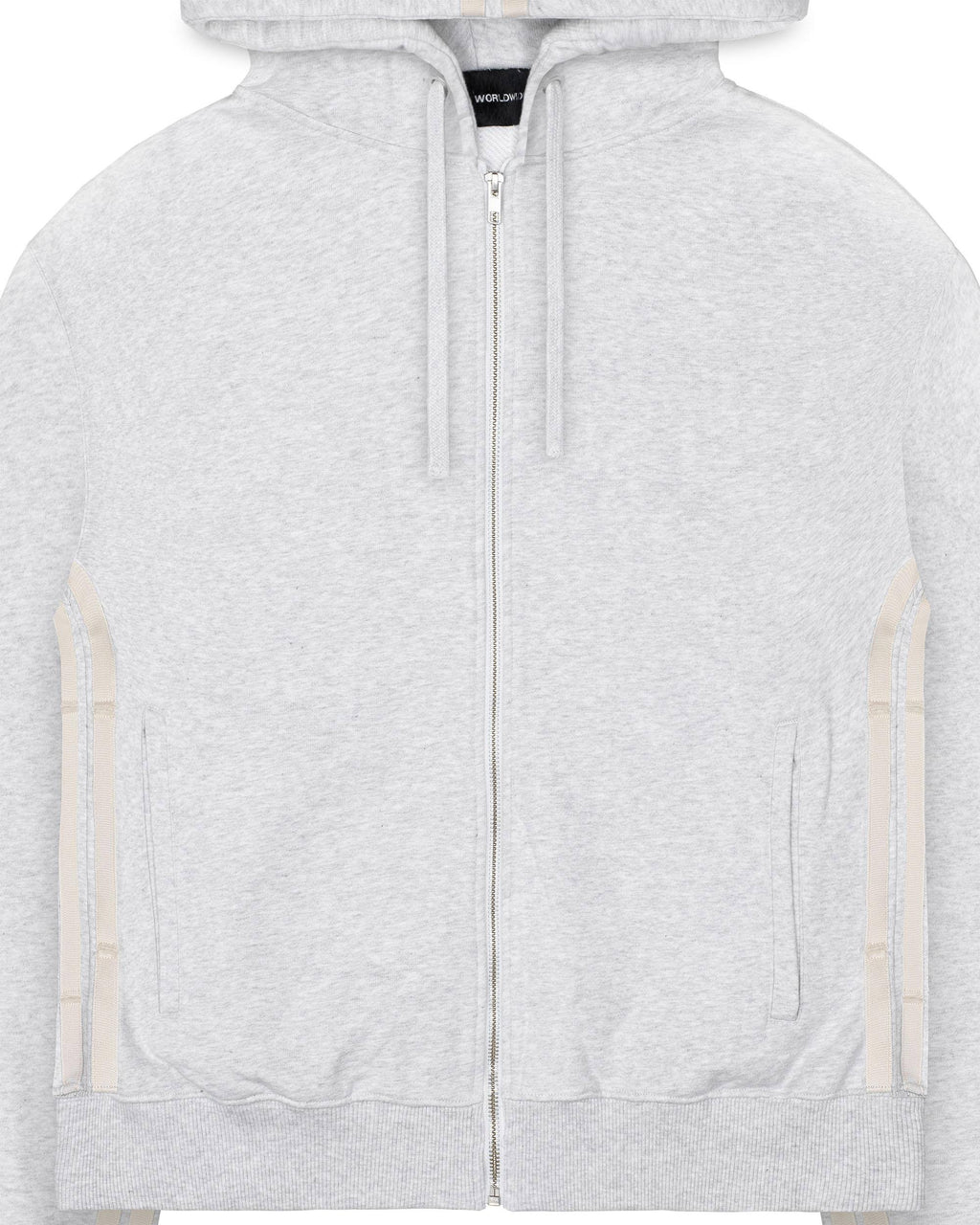 Grey Zip Track Hoodie