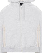 Grey Zip Track Hoodie